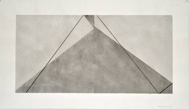 Original Minimalism Abstract Drawings by Yohanan Delaunay-Israel