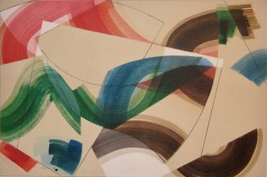 Print of Modern Abstract Paintings by Yohanan Delaunay-Israel