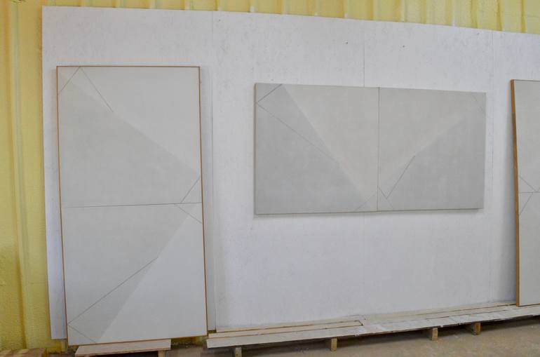 Original Conceptual Abstract Painting by Yohanan Delaunay-Israel