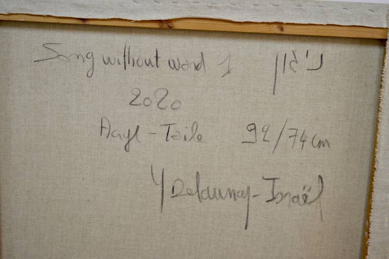 Original Minimalism Abstract Painting by Yohanan Delaunay-Israel