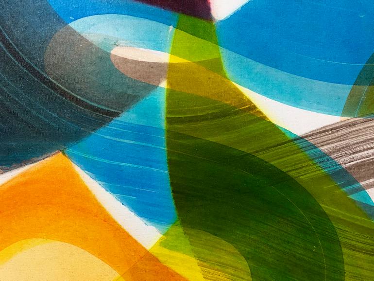 Original Minimalism Abstract Painting by Yohanan Delaunay-Israel