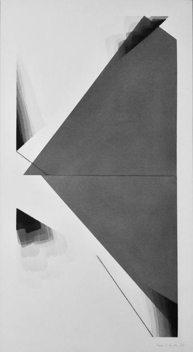 Original Minimalism Abstract Drawings by Yohanan Delaunay-Israel