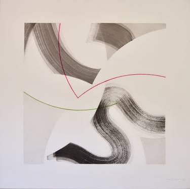 Original Minimalism Abstract Drawings by Yohanan Delaunay-Israel