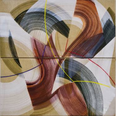 Original Modern Abstract Paintings by Yohanan Delaunay-Israel