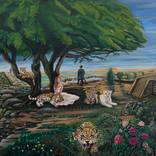 Caspar Friedrich visits the jaguar castle by Fernanda Eva