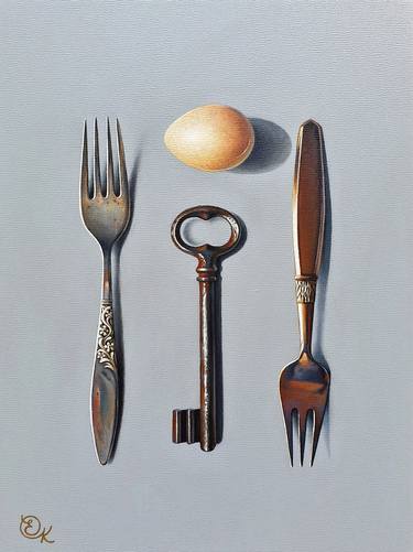 "Still life with forks" thumb