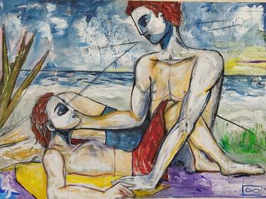 Original Expressionism Love Paintings by Carine Delimelette