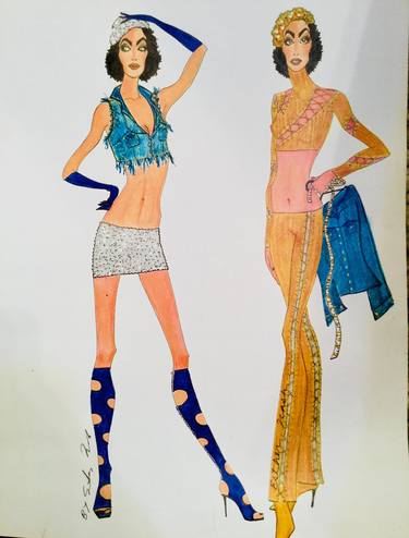 Print of Illustration Fashion Drawings by Esther Nash