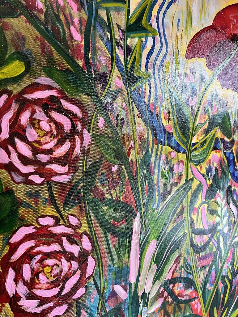 Original Contemporary Floral Painting by Tetiana Harris  Nielsen