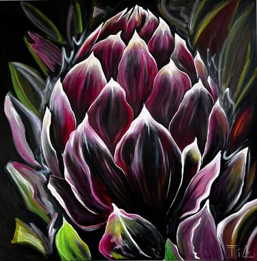 Original Contemporary Botanic Paintings by Tetiana Harris Nielsen