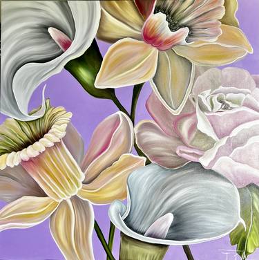 Original Floral Paintings by Tetiana Harris Nielsen