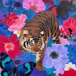 Tiger and butterflies by Chenyang Liu