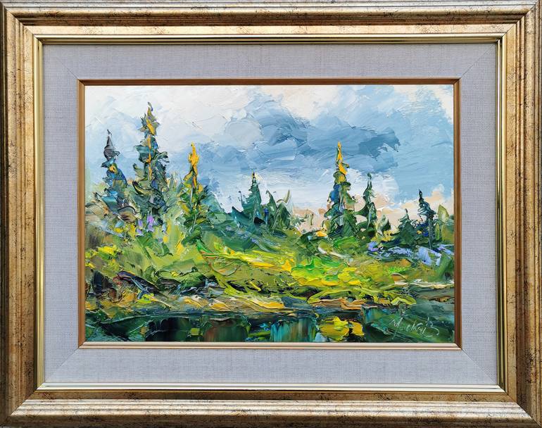 Original Fine Art Landscape Painting by Valeriy Ushkov
