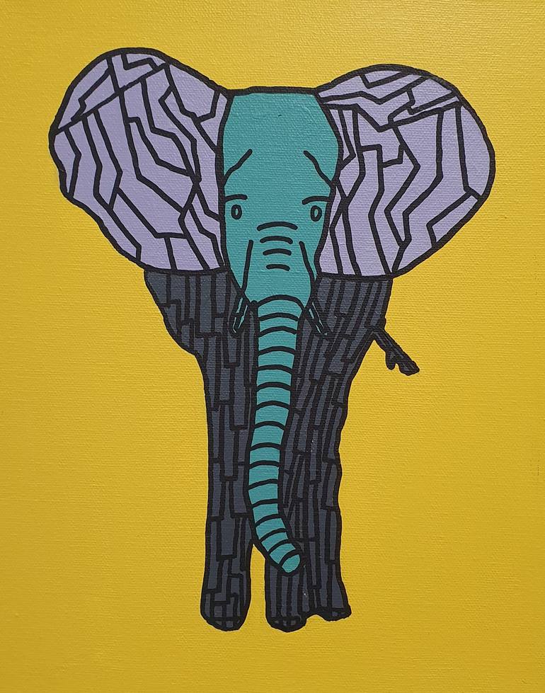 Elephant by Si Hyun Kim Painting by si hyunkim | Saatchi Art