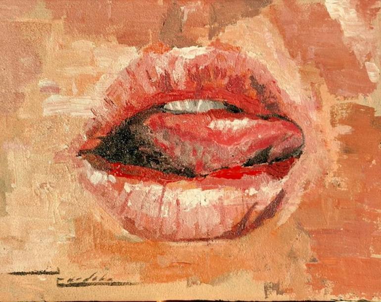 Mouth Painting by Javier Cordoba Saatchi Art