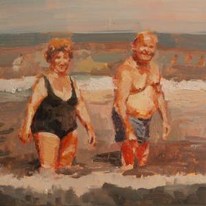 The first vacation to the beach