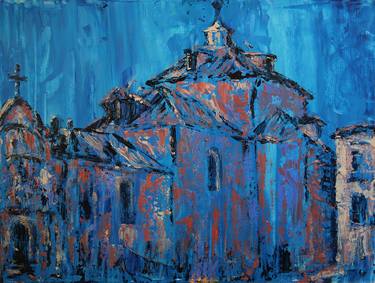 Original Impressionism Architecture Paintings by Denis Kuvaiev DenKuvaiev