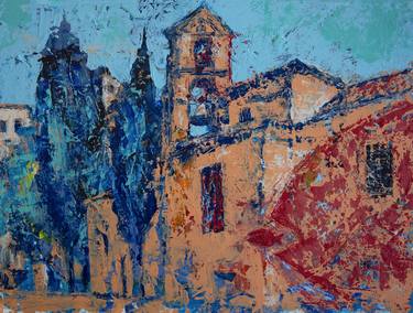 Print of Abstract Expressionism Architecture Paintings by Denis Kuvaiev DenKuvaiev