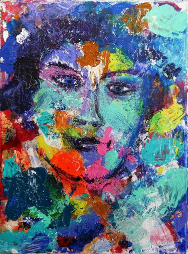 Original Abstract Expressionism Portrait Paintings by Denis Kuvaiev DenKuvaiev