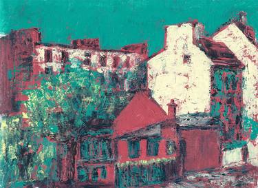 Original Impressionism Architecture Paintings by Denis Kuvaiev DenKuvaiev