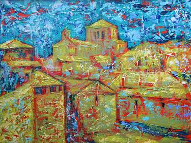 Print of Expressionism Architecture Paintings by Denis Kuvaiev DenKuvaiev