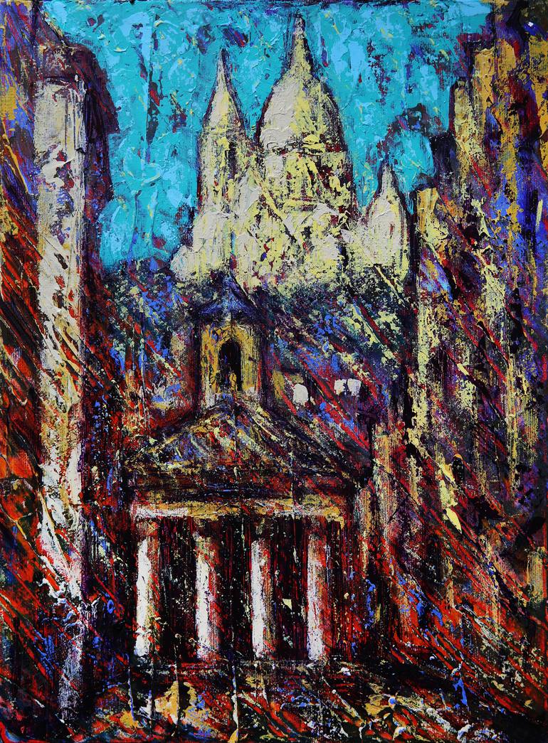 Print of Impressionism Architecture Paintings by Denis Kuvaiev Denkuvaiev
