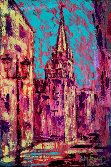 Original Impressionism Architecture Paintings by Denis Kuvaiev DenKuvaiev