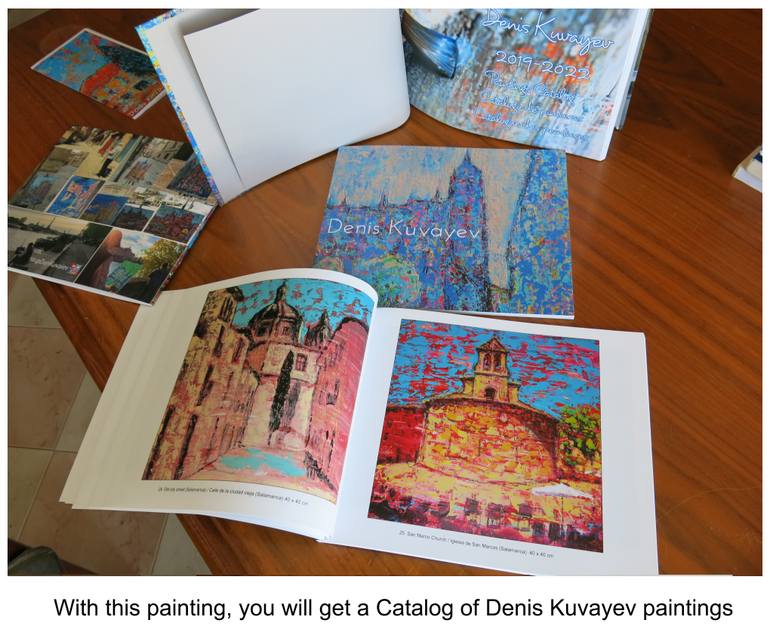 Original Impressionism Architecture Painting by Denis Denkuvaiev