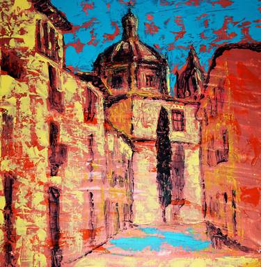 Original Impressionism Architecture Paintings by Denis Kuvaiev DenKuvaiev