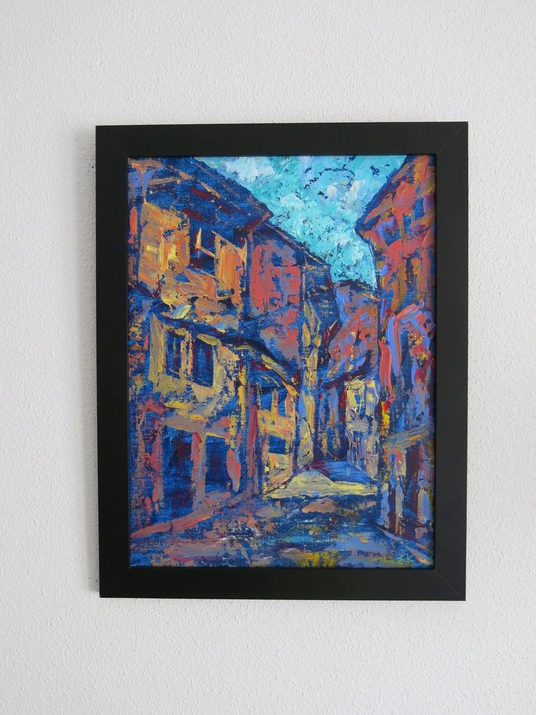 Original Impressionism Architecture Painting by Denis Kuvaiev DenKuvaiev