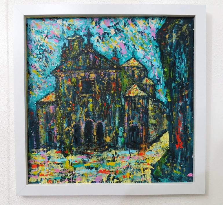 Original Expressionism Architecture Painting by Denis Kuvaiev DenKuvaiev