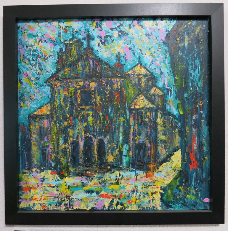 Original Expressionism Architecture Painting by Denis Kuvaiev DenKuvaiev