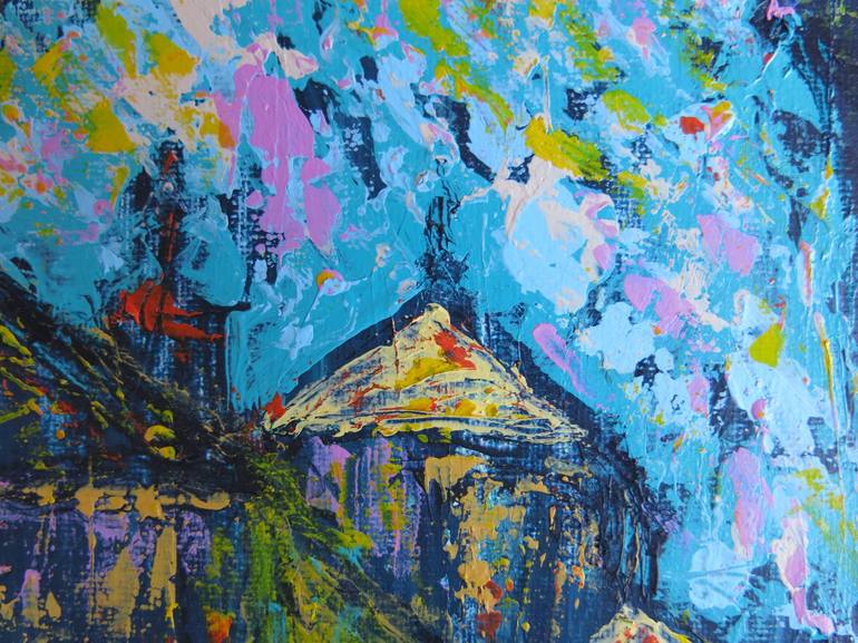 Original Expressionism Architecture Painting by Denis Kuvaiev DenKuvaiev