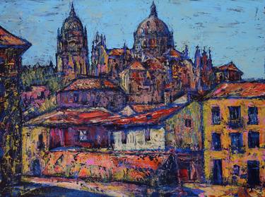 Print of Impressionism Architecture Paintings by Denis Kuvaiev DenKuvaiev