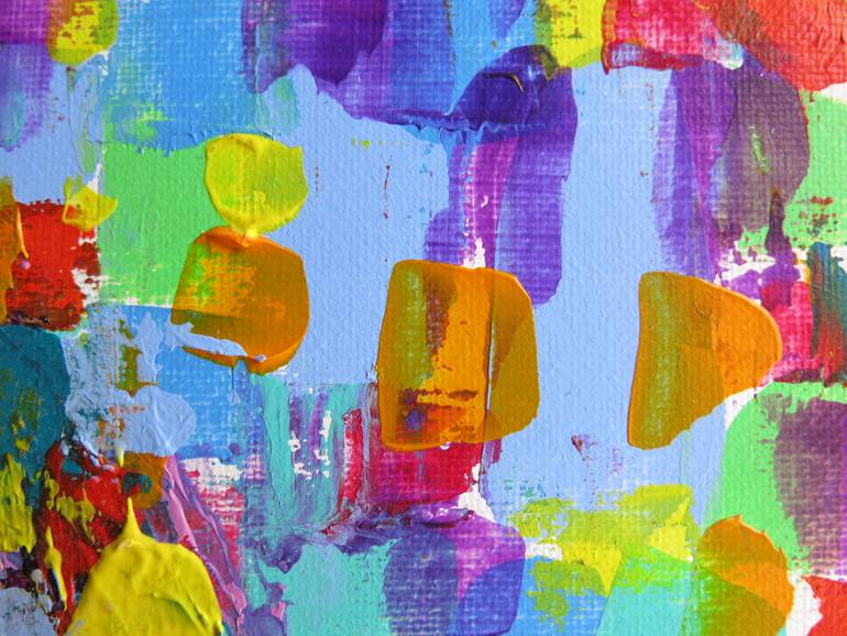 Original Abstract Expressionism People Painting by Denis Denkuvaiev