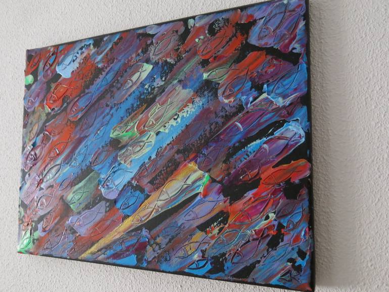 Original Abstract Expressionism Animal Painting by Denis Denkuvaiev