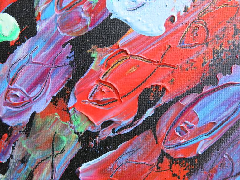 Original Abstract Expressionism Animal Painting by Denis Denkuvaiev