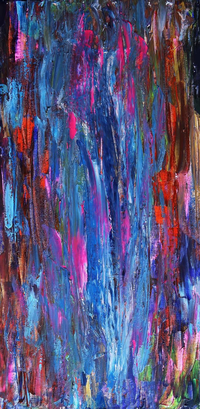 Original Abstract Expressionism Abstract Painting by Denis Kuvaiev DenKuvaiev