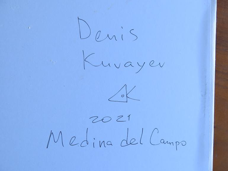 Original Documentary Architecture Painting by Denis Denkuvaiev