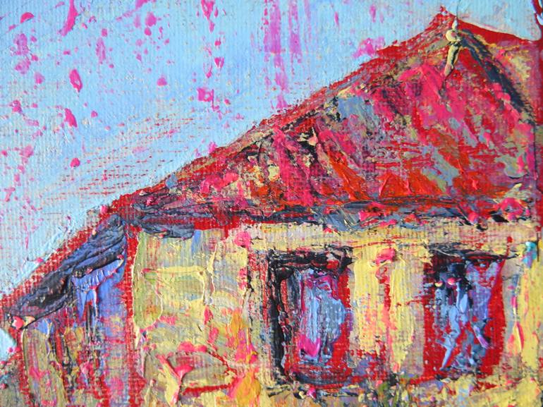 Original Impressionism Architecture Painting by Denis Kuvaiev DenKuvaiev