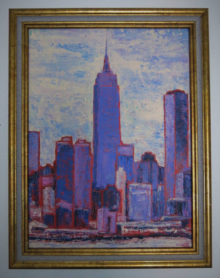 Original Impressionism Architecture Painting by Denis Kuvaiev DenKuvaiev