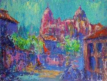 Print of Impressionism Architecture Paintings by Denis Kuvaiev DenKuvaiev