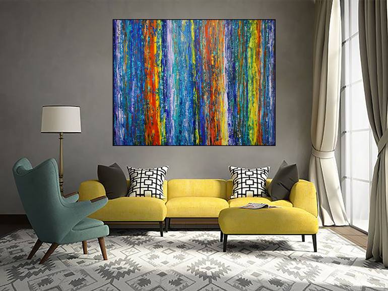 Original Abstract Expressionism Abstract Painting by Denis Kuvaiev DenKuvaiev