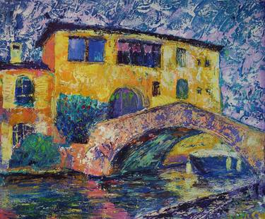 Original Impressionism Architecture Paintings by Denis Kuvaiev DenKuvaiev