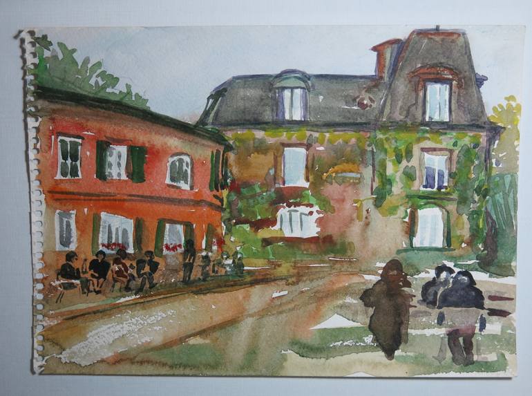 Original Expressionism Architecture Painting by Denis Denkuvaiev