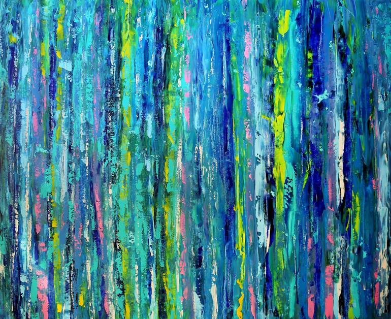 Original Abstract Expressionism Abstract Painting by Denis Kuvaiev DenKuvaiev