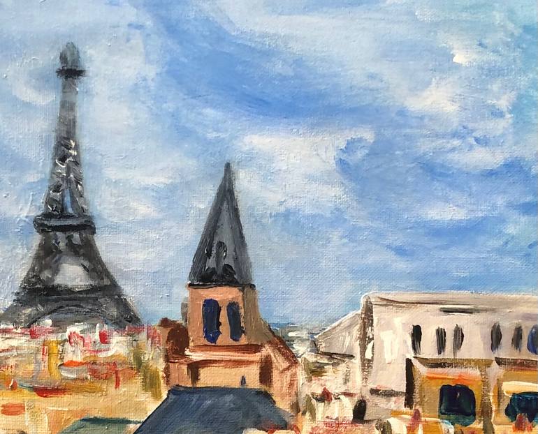 Original Post-impressionism Cities Painting by Véronique-Joséphine Françaix