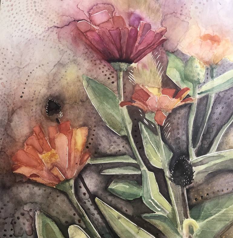 Original Fine Art Botanic Painting by Heidi Lowell