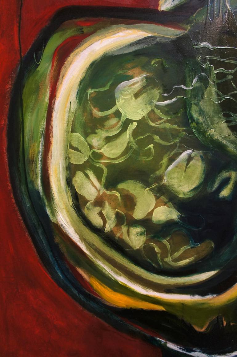 Original Abstract Expressionism Abstract Painting by Marina Aleksandrova