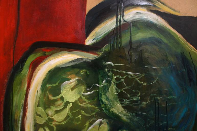 Original Abstract Expressionism Abstract Painting by Marina Aleksandrova